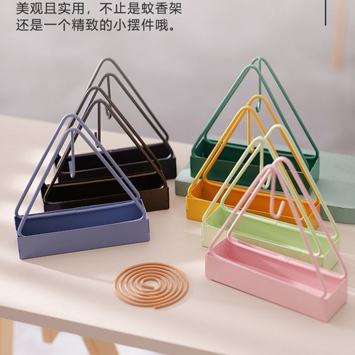 Incensario Triangular Con Soporte Para Incienso Repelente De