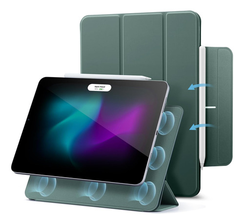 Funda Para iPad Air 4 Esr Soporte Lápiz Magnético Verde