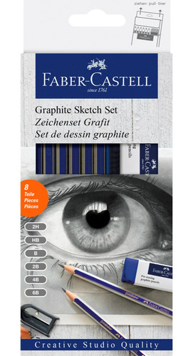 Set De Dibujo Grafito Goldfaber Faber-castell 8 Piezas