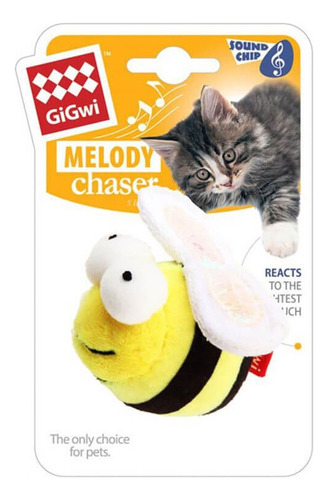 Gigwi Melody Chaser Abeja - Juguete Gato Con Sonido.