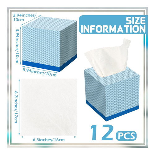 Zonon 12 Pcs 960 Hojas Pelues Cuadrados Caja De Papel De De
