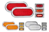Comprar Par Plafon 14 Led Ovalado Aro Plasma Gel 4 Funciones 12-24vf