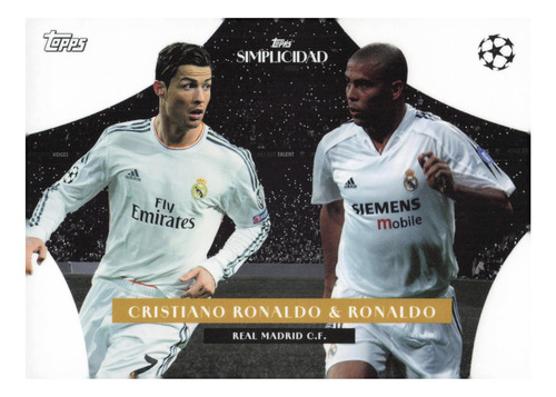 Tarjeta Topps 2023 Real Madrid Cristiano Ronaldo & Ronaldo