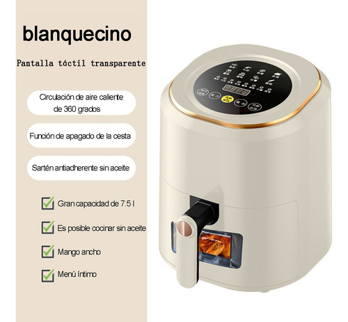 Dm-a0-8 Freidora De Aire 7.5l Pantalla Táctil Color Blanco Blanco