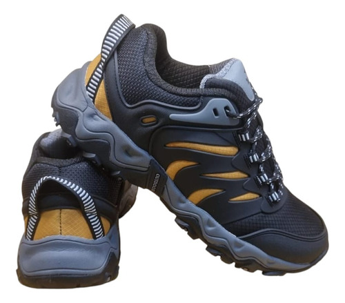 Zapatillas Alpine Skate Bisbee Unisex Negras Con Amarillo