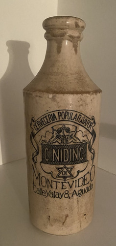 Cervecería Popular A Vapor C. Niding, Antiguo Porrón De Gres