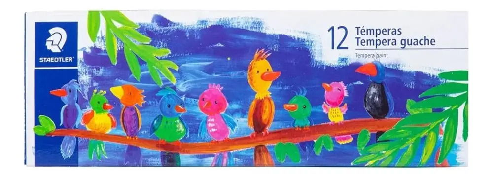 Tinta Guache Staedtler 8859 C12 12 Cores 20ml