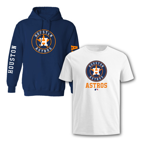 Paquete: Sudadera + Playera Modelo Mlb Houston Astros