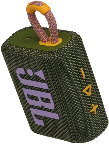 Bocina JBL Go 3 portátil con bluetooth waterproof green
