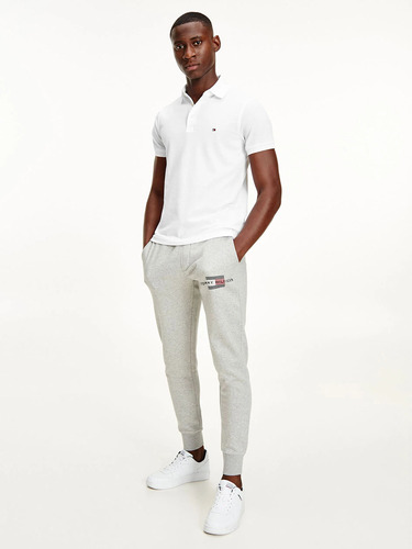 Polo Essential Regular Fit Hombre Tommy Hilfiger Blanco