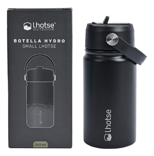 Botella Térmica Niño Insulada Lhotse Hydro 360ml Negro