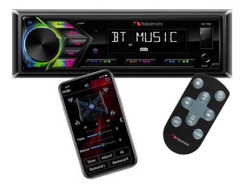Estéreo para auto Nakamichi NQ711B con USB y bluetooth