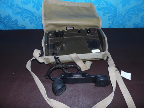 Antigo Telefone Militar Campanha - Bag Telephone