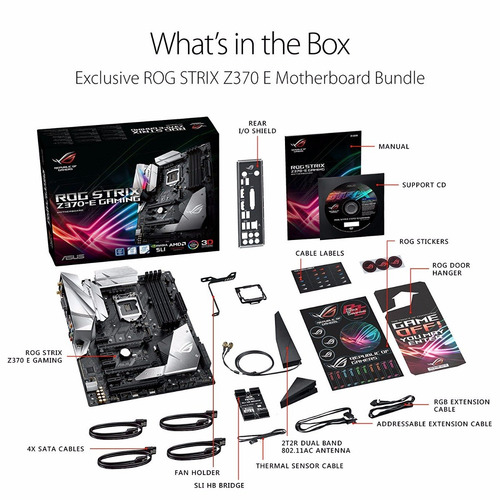 Tarjeta Madre Asus Rog Strix Z370-e Gaming Lga 1151 Ddr4