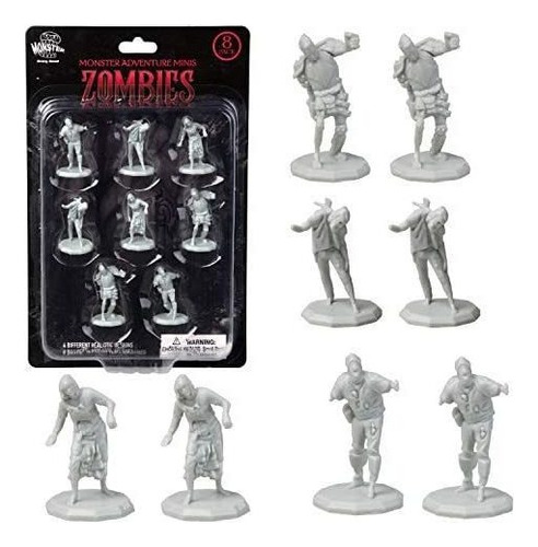  Zombi Fantasia Mini Figuras Sin Pintar Todos Los Diseã...