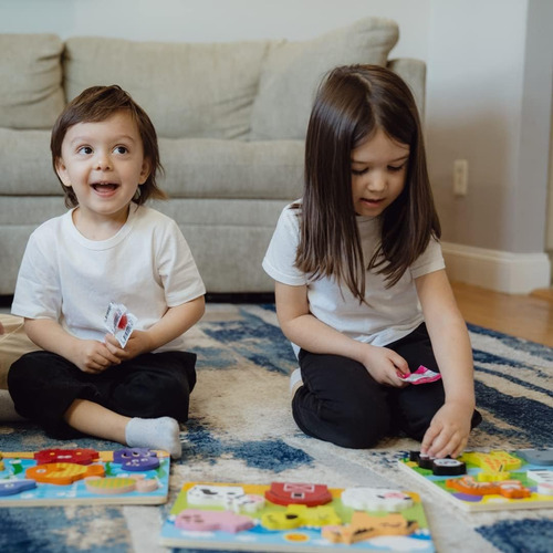 Exploratoy Chunky Puzzles Para Niños Pequeños 1-3, Granja, M