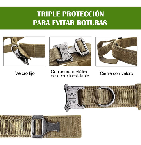 Para Collar Táctico Para Perro, Perro Grande Y Perro