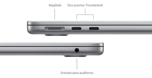 Macbook Air 13 16gb 512gb Chip M3 Cpu 8 Gpu10 Gris Espacial