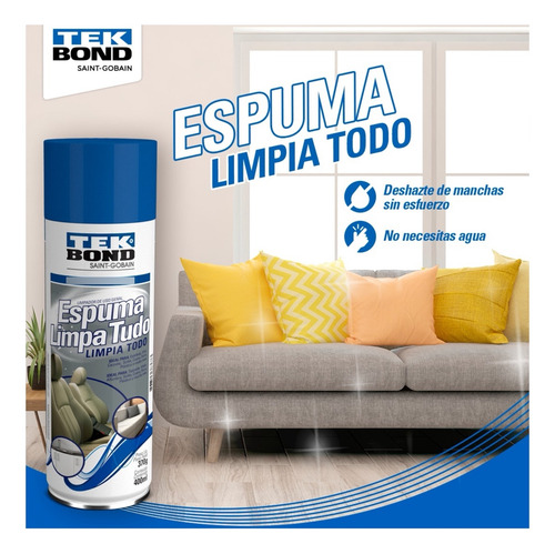 Espuma Limpieza Limpia Todo 400 Ml Tekbond Uso General