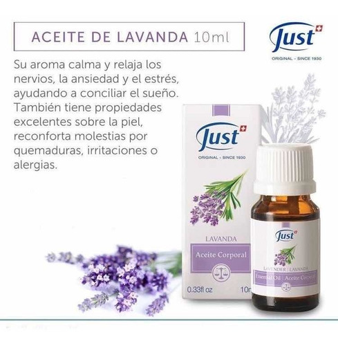 Aceite Esencial De Lavanda Just