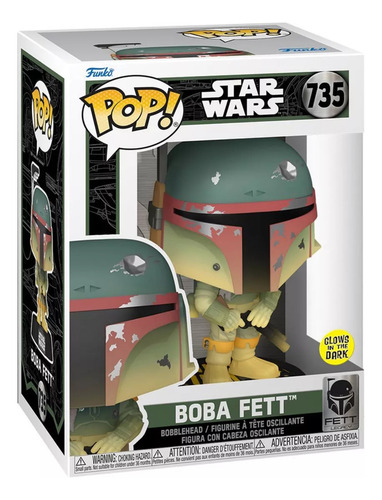 Funko Pop! Boba Fett 735 Star Wars Glows In The Dark