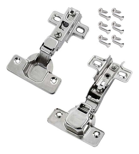 5 Pares Bisagra Bidimensional 110° Codo 0 De 32mm Niquel