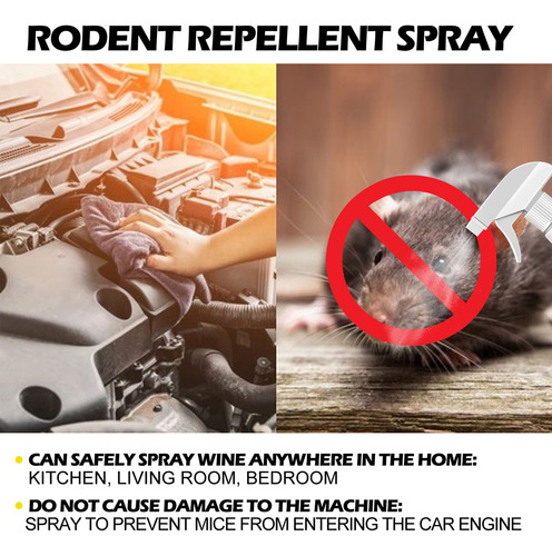 2pcs Natural Car Engine Mouse Repellent Spray