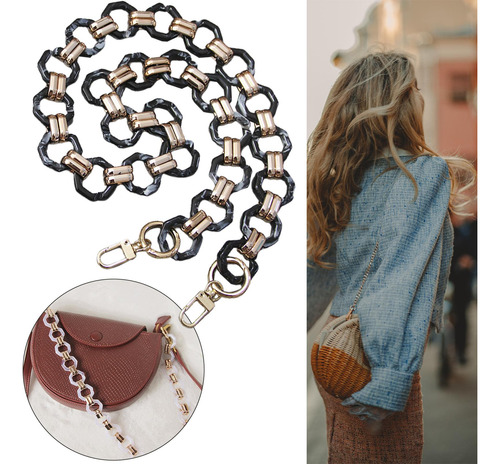Bolso De Cadena De Repuesto Negro 31.50 Pulgadas