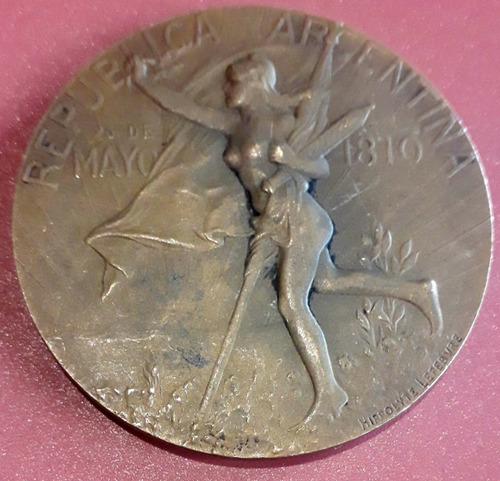 Medalla Centenario Revolución De Mayo 1810 1910 Lefèbvre