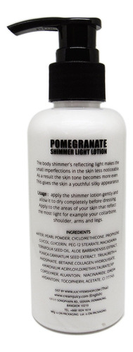 Glitter Up! Secret Body Cream - Pomegranate Shimmer Light Lo