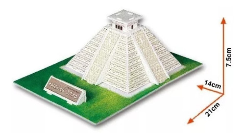 S3011h Cubic Fun Mayan Pyramid Chichen Itza Mexico