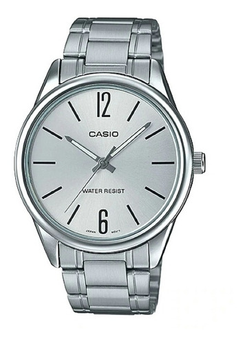 Reloj Casio Modelo Mtp-v005 Metal Cara Plateada