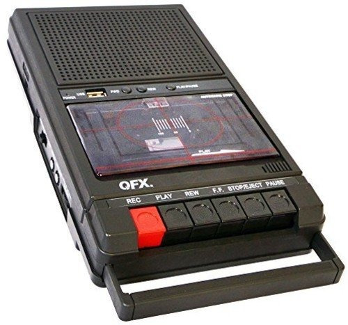 Qfx Retro 39 Shoebox Tape Recorder With Usb