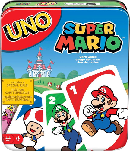 Mattel Games Uno Super Mario Juego De Cartas, Videojuego De