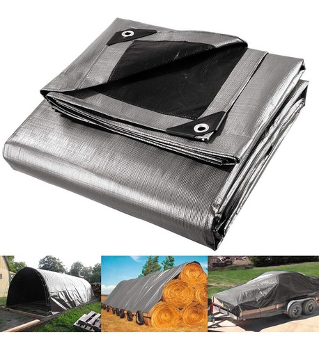 Lona Extra Resistente Impermeable Pvc Proteccion Solar 6x4