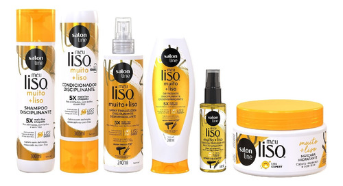 Salon Line Meu Liso Muito + Liso Kit 6 Produtos