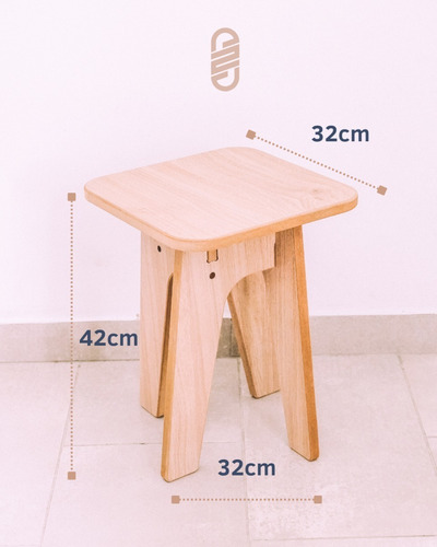 Imagen 3 de 9 de Banquetas De Madera 2 Unidades/ Deco De Diseño Envío Gratis