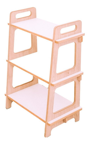 Imagen 1 de 5 de Repisa Estantería Infantil De Madera - 82x60x35