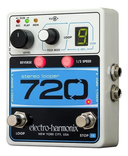 Pedal De Efecto Looper Electro-harmonix Estéreo 720 