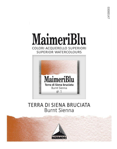 Aquarela Maimeri Blu Pastilha Gr.1 278 Burnt Sienna 1,5ml