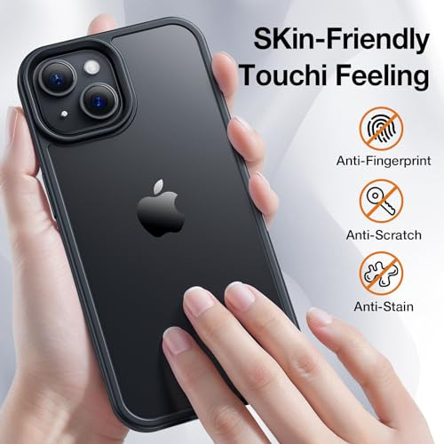 Funda Para iPhone 15 Plus iPhone 14 Plus Negro 6.7puLG Duro