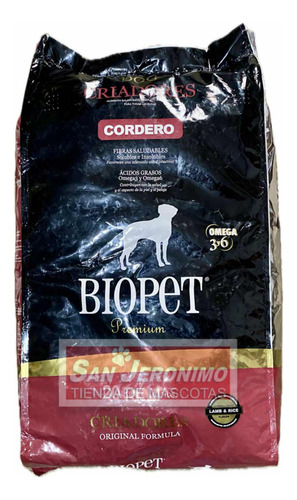 Biopet Cordero X 20 Kg