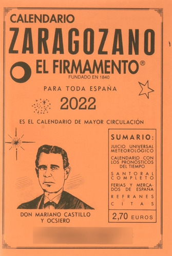 Calendario Zaragozano 2022 