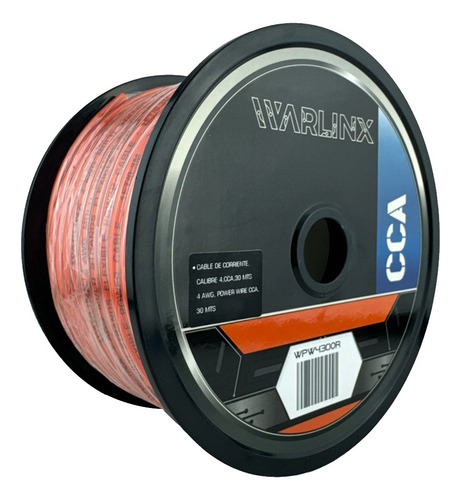 Wpw430or Cable De Corriente Power Wire 30 Mts Cal 4 Orange