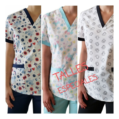 Ambo Estampado Talles Grandes 56 58 60 L Y J Uniformes