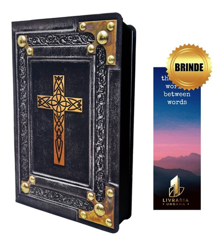Bíblia Sagrada Vintage Preta | Capa Dura Nvi + Brinde
