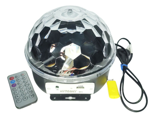 Media Esfera Bola Luces Audioritmicas Led Rgb Usb Boliche Dj