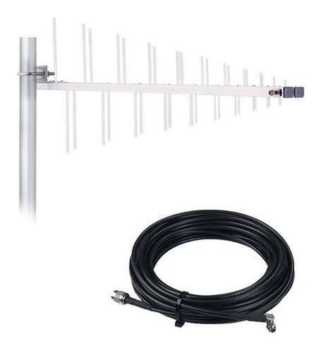Antena Celular Fullband 3g 4g Cabo Sma 10m Amplimax Cpe
