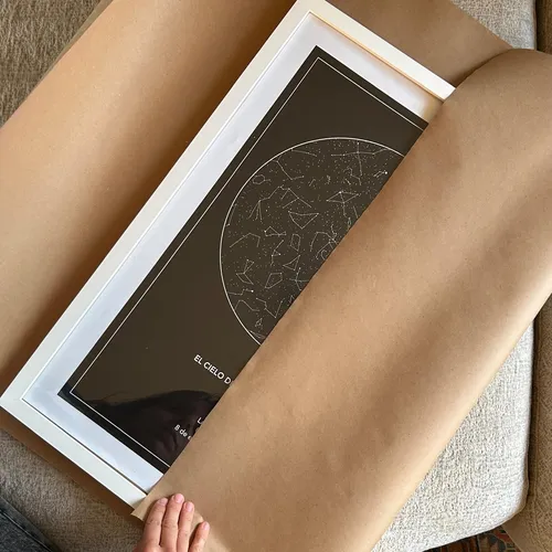 Cuadro Personalizado Mapa Estelar 42x60 Cm