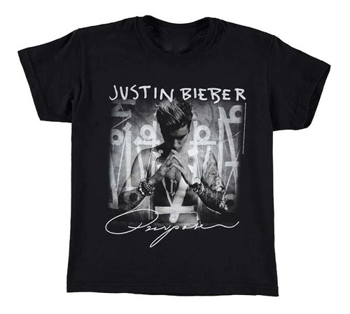 Playera Camiseta Justin Bieber Purpose Tour Black Tendencia